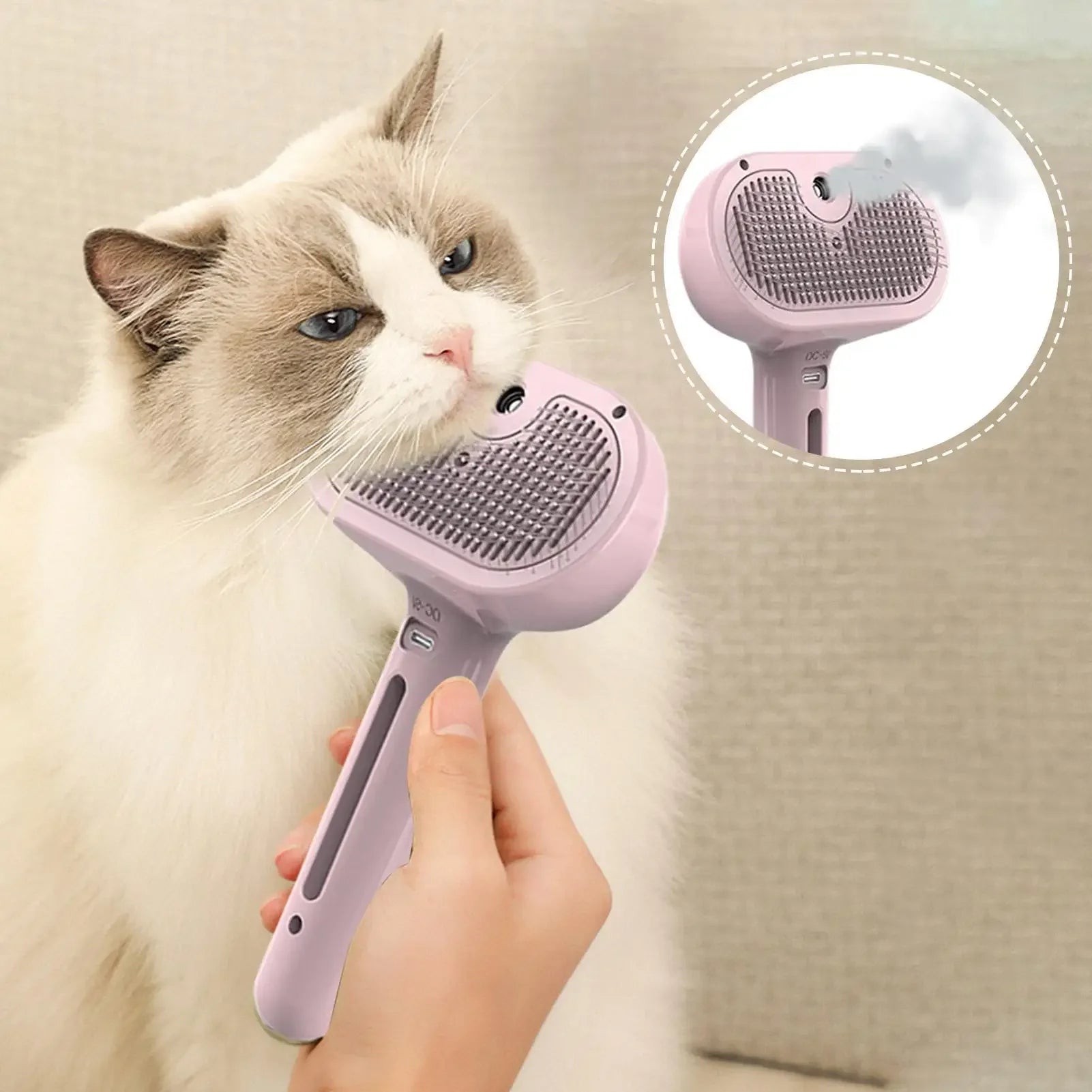 SteamPet Pro Grooming Spray Brush