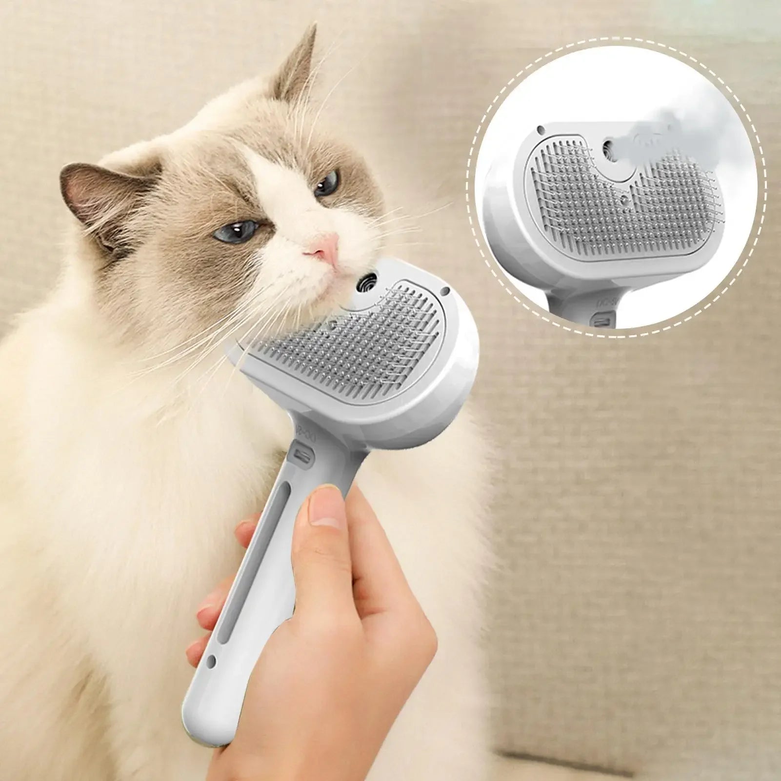 SteamPet Pro Grooming Spray Brush